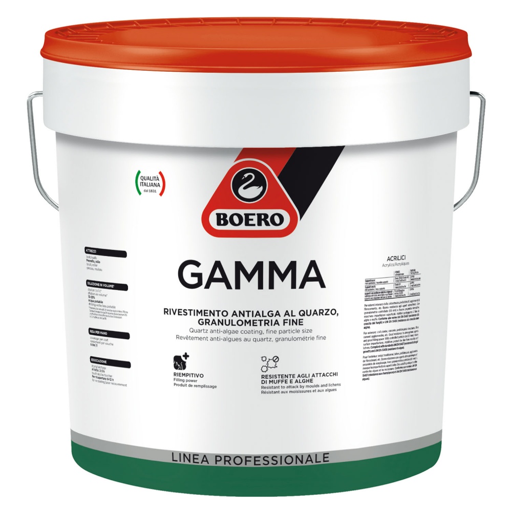 Gamma Rivestimento antialga al quarzo